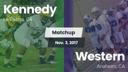 Matchup: Kennedy  vs. Western  2017