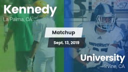 Matchup: Kennedy  vs. University  2019