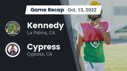 Recap: Kennedy  vs. Cypress  2022
