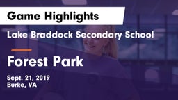 Lake Braddock Secondary School vs Forest Park  Game Highlights - Sept. 21, 2019