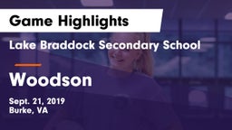 Lake Braddock Secondary School vs Woodson  Game Highlights - Sept. 21, 2019