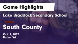 Lake Braddock Secondary School vs South County  Game Highlights - Oct. 1, 2019