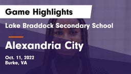 Lake Braddock Secondary School vs Alexandria City  Game Highlights - Oct. 11, 2022
