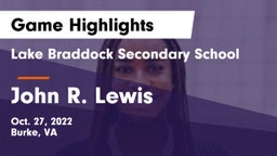 Lake Braddock Secondary School vs John R. Lewis  Game Highlights - Oct. 27, 2022