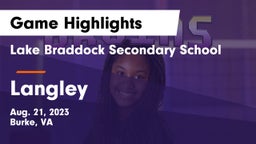 Lake Braddock Secondary School vs Langley  Game Highlights - Aug. 21, 2023