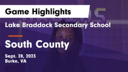 Lake Braddock Secondary School vs South County  Game Highlights - Sept. 28, 2023