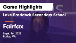 Lake Braddock Secondary School vs Fairfax  Game Highlights - Sept. 26, 2023