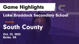 Lake Braddock Secondary School vs South County  Game Highlights - Oct. 23, 2023