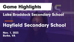 Lake Braddock Secondary School vs Hayfield Secondary School Game Highlights - Nov. 1, 2023