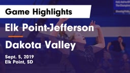 Elk Point-Jefferson  vs Dakota Valley  Game Highlights - Sept. 5, 2019