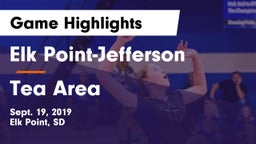 Elk Point-Jefferson  vs Tea Area  Game Highlights - Sept. 19, 2019