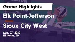 Elk Point-Jefferson  vs Sioux City West   Game Highlights - Aug. 27, 2020
