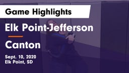 Elk Point-Jefferson  vs Canton  Game Highlights - Sept. 10, 2020
