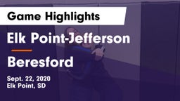Elk Point-Jefferson  vs Beresford  Game Highlights - Sept. 22, 2020