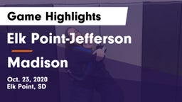 Elk Point-Jefferson  vs Madison  Game Highlights - Oct. 23, 2020