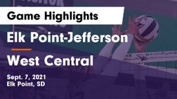 Elk Point-Jefferson  vs West Central  Game Highlights - Sept. 7, 2021