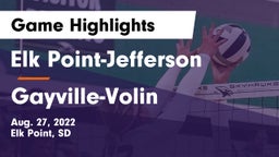 Elk Point-Jefferson  vs Gayville-Volin  Game Highlights - Aug. 27, 2022