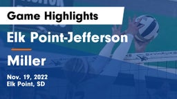 Elk Point-Jefferson  vs Miller  Game Highlights - Nov. 19, 2022