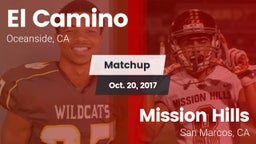 Matchup: El Camino High vs. Mission Hills  2017