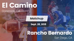 Matchup: El Camino High vs. Rancho Bernardo  2018