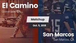 Matchup: El Camino High vs. San Marcos  2018