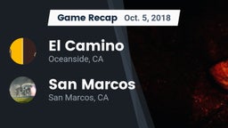 Recap: El Camino  vs. San Marcos  2018