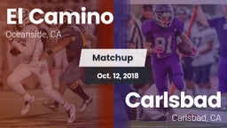Matchup: El Camino High vs. Carlsbad  2018