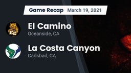 Recap: El Camino  vs. La Costa Canyon  2021