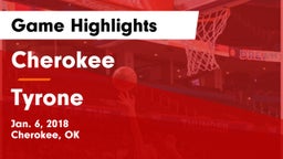 Cherokee  vs Tyrone  Game Highlights - Jan. 6, 2018