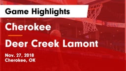 Cherokee  vs Deer Creek Lamont  Game Highlights - Nov. 27, 2018