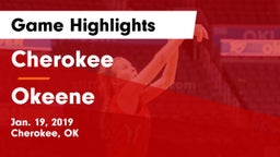 Cherokee  vs Okeene  Game Highlights - Jan. 19, 2019