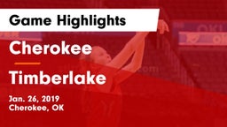 Cherokee  vs Timberlake  Game Highlights - Jan. 26, 2019
