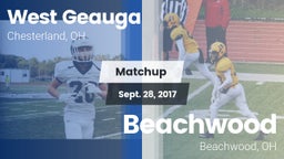 Matchup: West Geauga High vs. Beachwood  2017