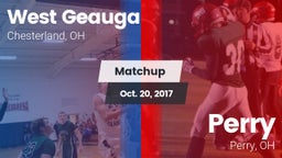 Matchup: West Geauga High vs. Perry  2017