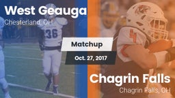 Matchup: West Geauga High vs. Chagrin Falls  2017
