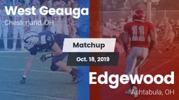 Matchup: West Geauga High vs. Edgewood  2019