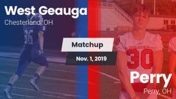 Matchup: West Geauga High vs. Perry  2019