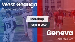 Matchup: West Geauga High vs. Geneva  2020