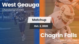 Matchup: West Geauga High vs. Chagrin Falls  2020