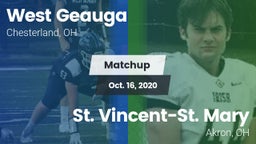 Matchup: West Geauga High vs. St. Vincent-St. Mary  2020