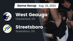 Recap: West Geauga  vs. Streetsboro  2022