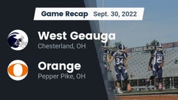 Recap: West Geauga  vs. Orange  2022