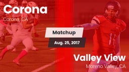 Matchup: Corona  vs. Valley View  2017