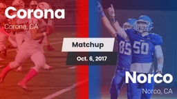 Matchup: Corona  vs. Norco  2017