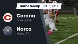 Recap: Corona  vs. Norco  2017