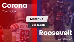 Matchup: Corona  vs. Roosevelt  2017