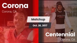 Matchup: Corona  vs. Centennial  2017