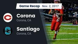 Recap: Corona  vs. Santiago  2017