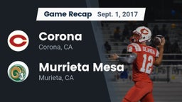 Recap: Corona  vs. Murrieta Mesa  2017