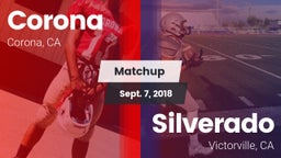 Matchup: Corona  vs. Silverado  2018